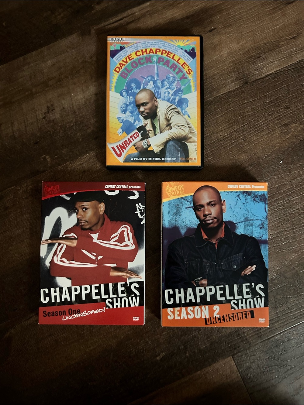 Set of three Dave Chappelle DVD’s